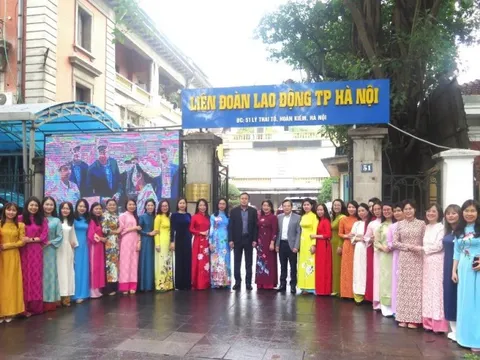 Nữ đoàn viên, người lao động Thủ đô hưởng ứng “Tuần lễ Áo dài”