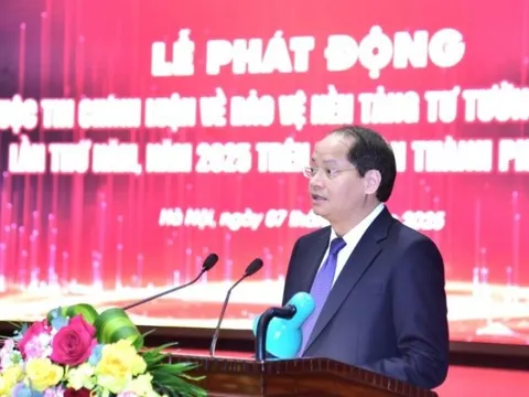 Phát động “Cuộc thi chính luận về bảo vệ nền tảng tư tưởng của Đảng lần thứ V - năm 2025 trên địa bàn Thành phố Hà Nội"