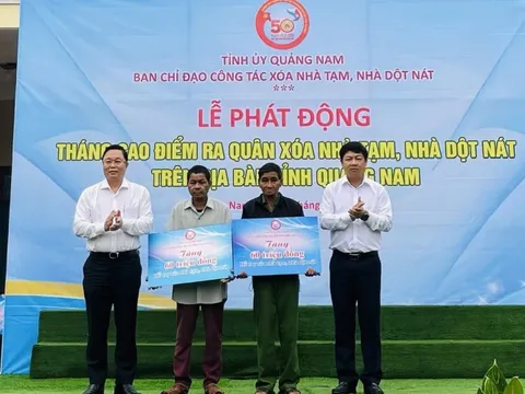 Quảng Nam phát động Tháng cao điểm xóa nhà tạm, nhà dột nát
