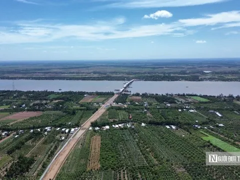 Cận cảnh cầu dây văng trị giá gần 8.000 tỷ, rút ngắn 80km từ ĐBSCL về Tp.HCM