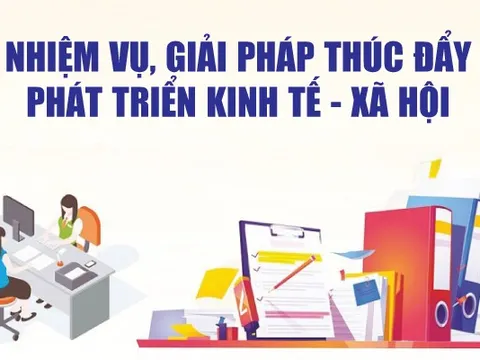 Infographics: Nhiệm vụ, giải pháp thúc đẩy phát triển kinh tế-xã hội