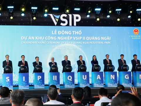 Khởi công Dự án đầu tư xây dựng và kinh doanh kết cấu hạ tầng Khu công nghiệp VSIP II Quảng Ngãi