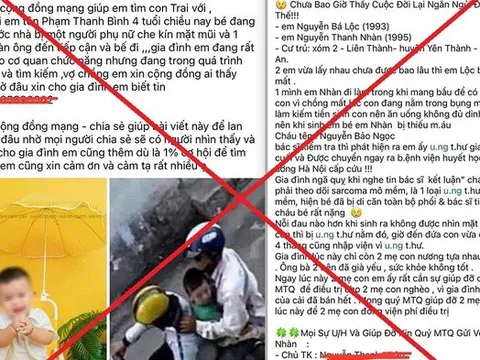 Cảnh báo lừa đảo trên mạng bằng hình thức kêu gọi từ thiện