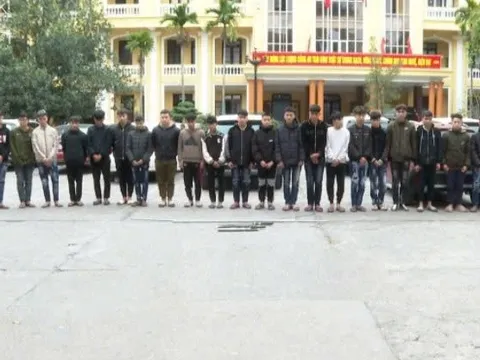 Thái Bình: Khởi tố 18 thanh niên cầm hung khí tụ tập đánh nhau