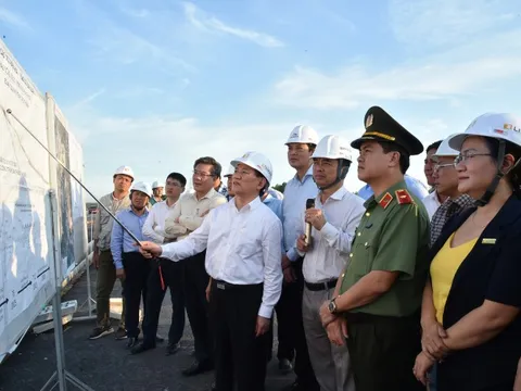 Phó Thủ tướng Hồ Đức Phớc kiểm tra, đôn đốc tiến độ dự án cao tốc Bến Lức - Long Thành; Biên Hòa - Vũng Tàu