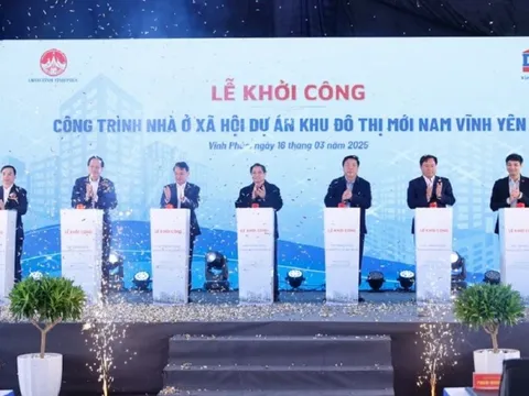 Thủ tướng Chính phủ Phạm Minh Chính dự khởi công dự án nhà ở xã hội tại Vĩnh Phúc