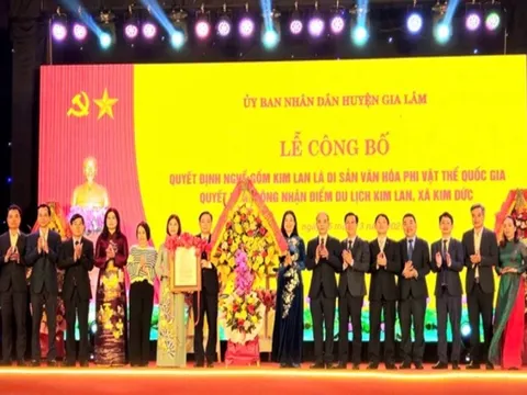 Công bố Di sản văn hóa phi vật thể Quốc gia và công nhận điểm du lịch Kim Lan