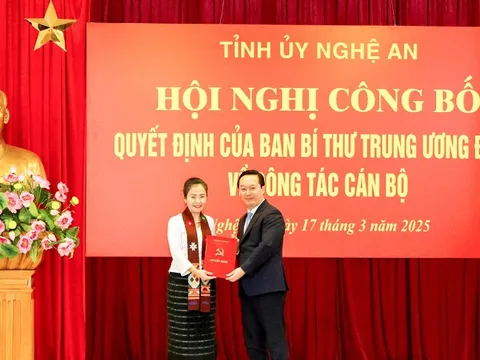 Nghệ An có tân Phó Bí thư Tỉnh ủy
