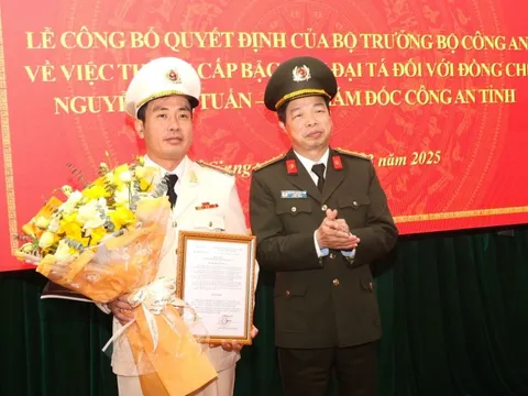 Phó Giám đốc Công an tỉnh Bắc Giang được thăng hàm Đại tá