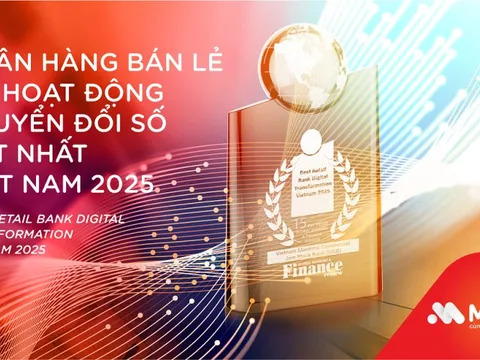 MSB là “ngân hàng bán lẻ chuyển đổi số tốt nhất Việt Nam năm 2025”