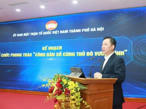Ủy ban MTTQ Việt Nam thành phố Hà Nội phát động phong trào thi đua “Công dân số cùng Thủ đô vươn mình”