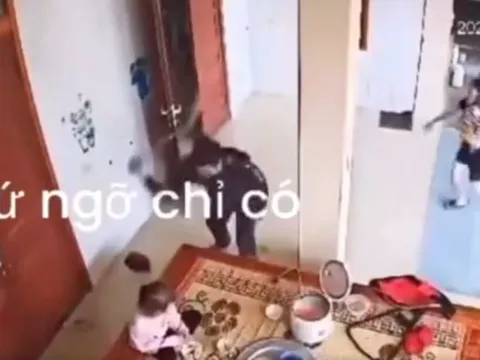 Công an xác minh vụ người đàn ông đánh vợ con trước mâm cơm