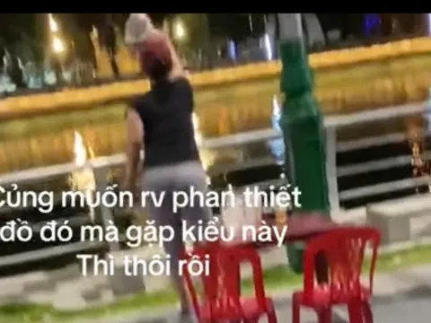 Xử phạt nhân viên quán nước vứt ly nhựa xuống sông Cà Ty
