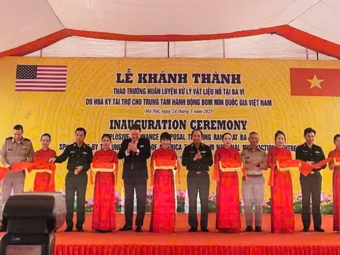 Khánh thành Thao trường huấn luyện xử lý vật liệu nổ