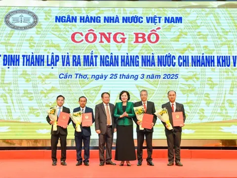 Công bố thành lập Ngân hàng Nhà nước chi nhánh Khu vực 14