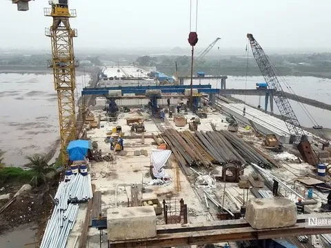 Hải Phòng: Hợp long cây cầu nối 2 huyện Vĩnh Bảo và Tiên Lãng