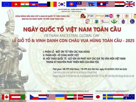 Ngày Quốc Tổ Việt Nam toàn cầu 2025 hướng đến kỷ nguyên phát triển mới