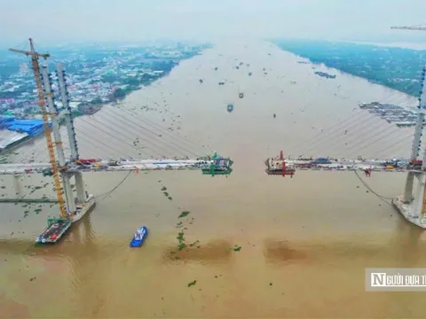 Toàn cảnh cầu Rạch Miễu 2 trước ngày hợp long