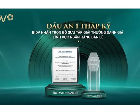BIDV nhận trọn bộ giải thưởng danh giá từ The Asian Banker