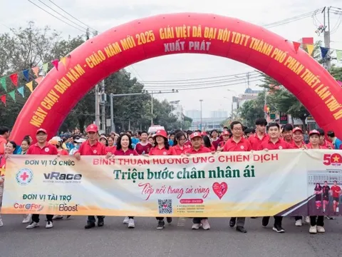 Gần 200.000 người tham gia Chiến dịch “Triệu bước chân nhân ái - Tiếp nối trang sử vàng”