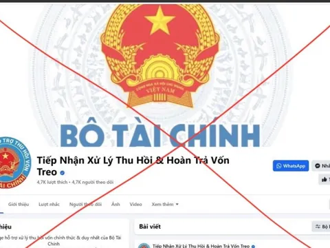 Cảnh báo giả mạo trang facebook của Bộ Tài chính để lừa đảo