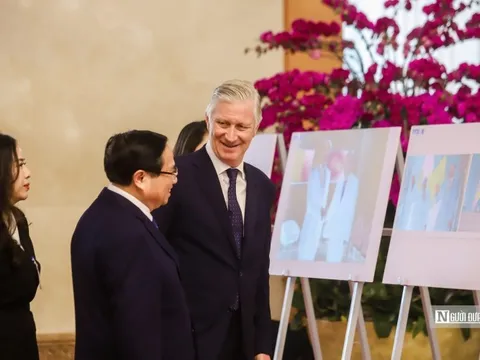 Thủ tướng Phạm Minh Chính hội kiến Nhà vua Bỉ Philippe