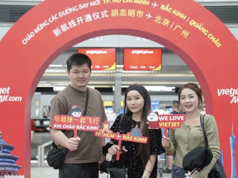 Vietjet mở 4 đường bay mới tới Trung Quốc