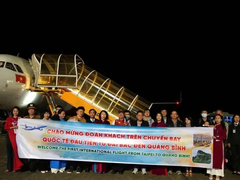 Quảng Bình: Đón chuyến bay quốc tế đầu tiên từ Đài Loan (Trung Quốc)