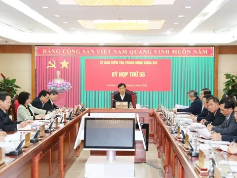 Ủy ban Kiểm tra Trung ương kết luận nhiều nội dung tại Kỳ thứ 55