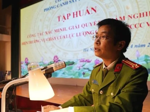 Gần 500 cán bộ phòng cháy chữa cháy được tập huấn công tác xác minh, khám nghiệm hiện trường cháy nổ