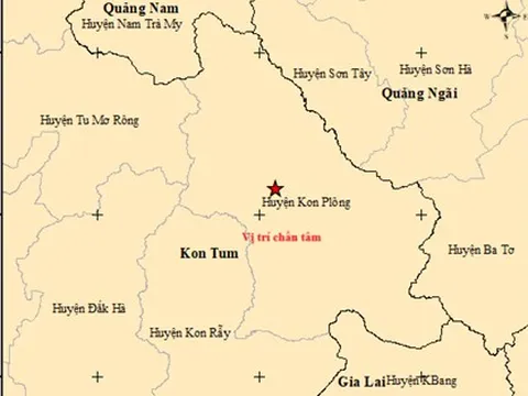 Liên tiếp xảy ra 6 trận động đất tại Kon Tum