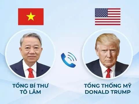 Tổng thống Hoa Kỳ Donald Trump chia sẻ về “cuộc điện đàm rất hiệu quả” với Tổng Bí thư Tô Lâm