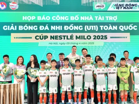 Nestlé MILO tiếp tục đồng hành cùng Giải Bóng đá nhi đồng toàn quốc 2025