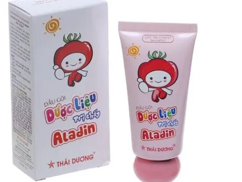 Thu hồi, tiêu hủy lô dầu gội dược liệu sạch chấy Aladin của Sao Thái Dương