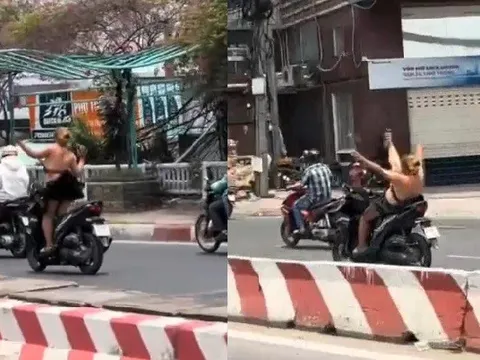 Xác minh clip cô gái lái xe máy "diễn xiếc" trên đường phố TP.HCM