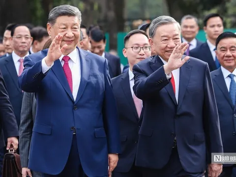 Trọng thể lễ đón chính thức Tổng Bí thư, Chủ tịch nước Trung Quốc Tập Cận Bình