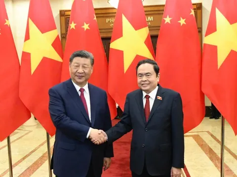 Chủ tịch Quốc hội Trần Thanh Mẫn hội kiến nhà lãnh đạo Trung Quốc Tập Cận Bình