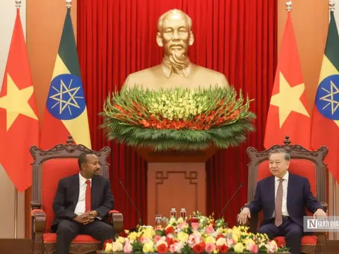 Tổng Bí thư Tô Lâm tiếp Thủ tướng Ethiopia