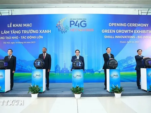 Thủ tướng Phạm Minh Chính tuyên bố khai mạc Hội nghị thượng đỉnh P4G Việt Nam