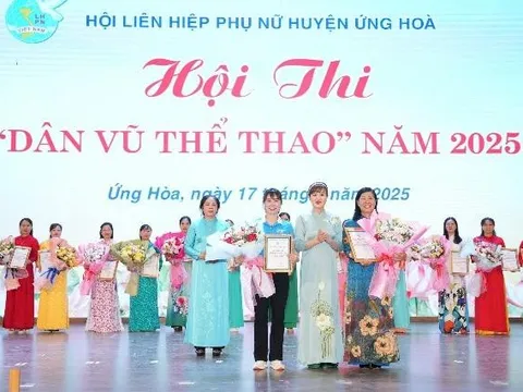 Hội LHPN Ứng Hòa tổ chức Hội thi “Dân vũ thể thao” năm 2025