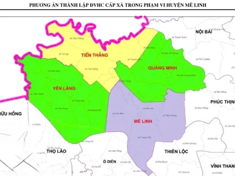 Huyện Mê Linh dự kiến thành lập 4 đơn vị hành chính cấp xã mới