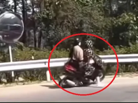 Clip 2 cô gái đổ đèo ở Tam Đảo mất lái lao thẳng vào hộ lan, cái kết bất ngờ