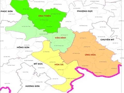 Huyện Ứng Hoà thống nhất đặt tên 4 đơn vị hành chính mới