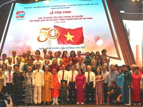 TPHCM vinh danh 60 cá nhân tiêu biểu trong chặng đường 50 năm phát triển