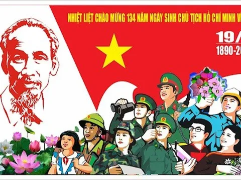 Triển lãm tranh cổ động tấm lớn tuyên truyền kỷ niệm 135 năm Ngày sinh Chủ tịch Hồ Chí Minh