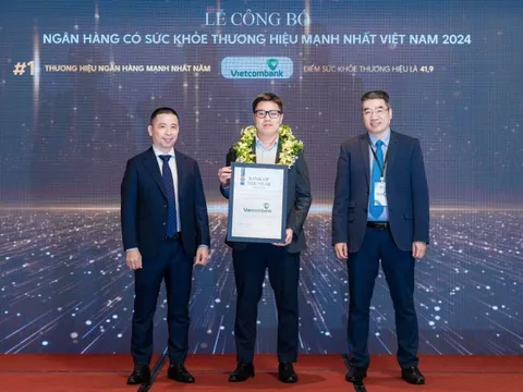 Vietcombank tiếp tục dẫn đầu ngành ngân hàng về sức khỏe thương hiệu