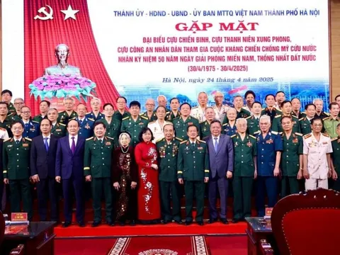 Hà Nội gặp mặt đại biểu cựu chiến binh, cựu thanh niên xung phong, cựu công an nhân dân