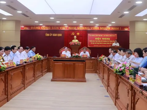 Ban Thường vụ Tỉnh ủy Bình Định và Gia Lai họp triển khai sáp nhập 2 tỉnh