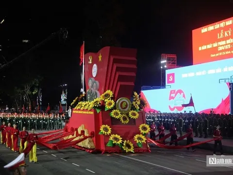 Lãnh đạo Lào và Campuchia dự lễ kỷ niệm 50 năm Ngày giải phóng miền Nam, thống nhất đất nước.
