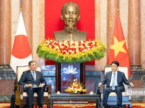 Chủ tịch nước Lương Cường hội kiến Thủ tướng Nhật Bản